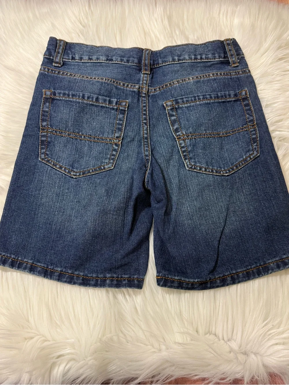 The Children’s Place Distressed Denim Shorts in Medium Wash - Boys Size 8